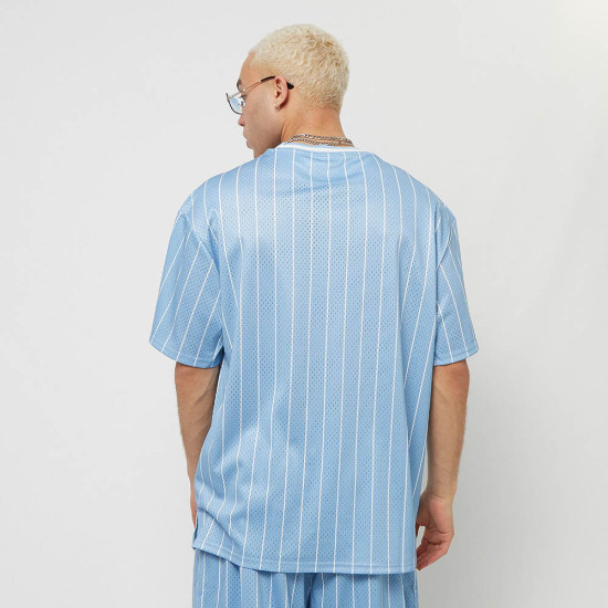 Karl Kani Ανδρική κοντομάνικη μπλούζα Chest Varsity Mesh Pinstripe Tee